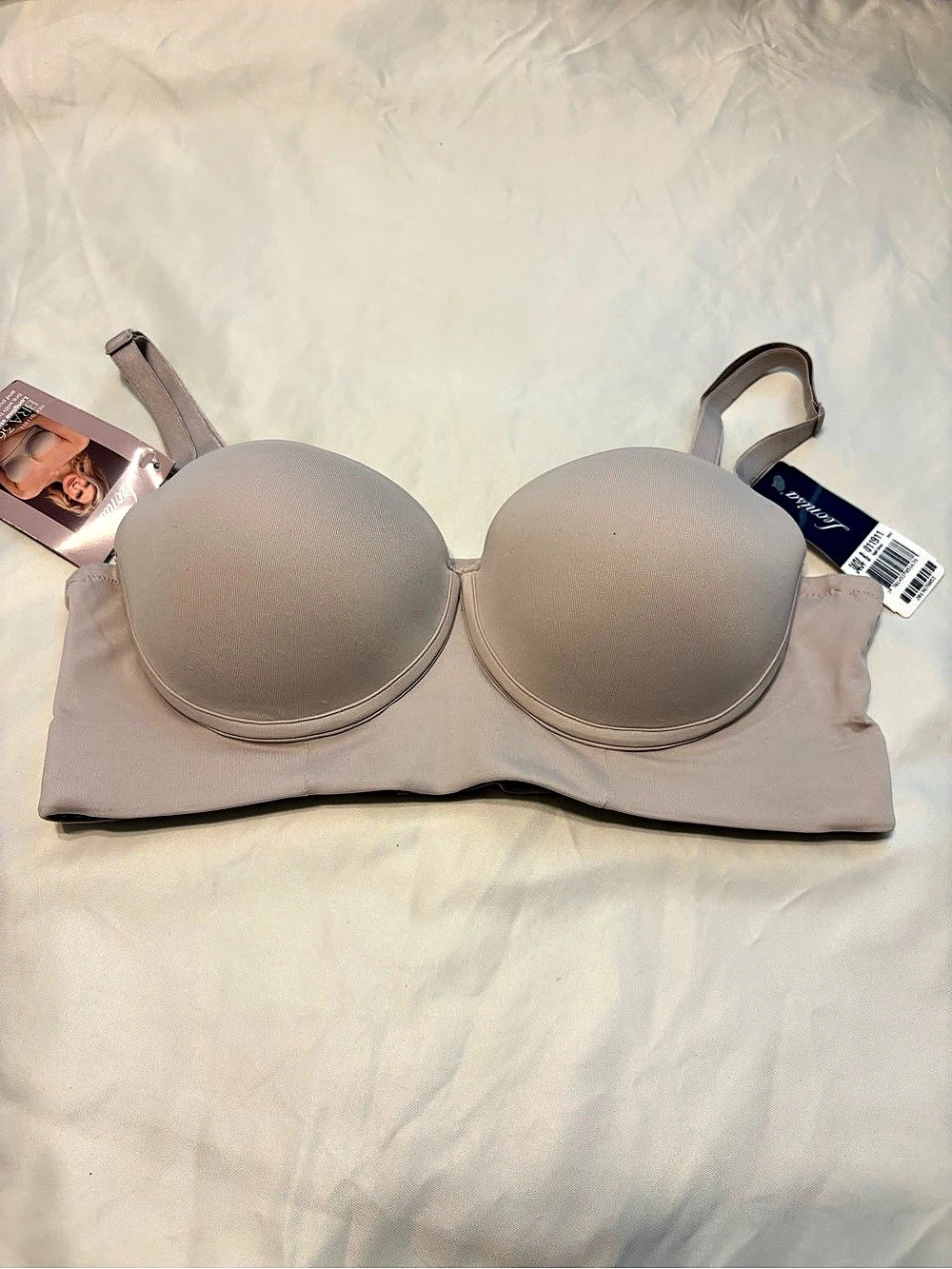 Leonisa Strapless Longline Slimming Push-Up Bra Beige 34B
